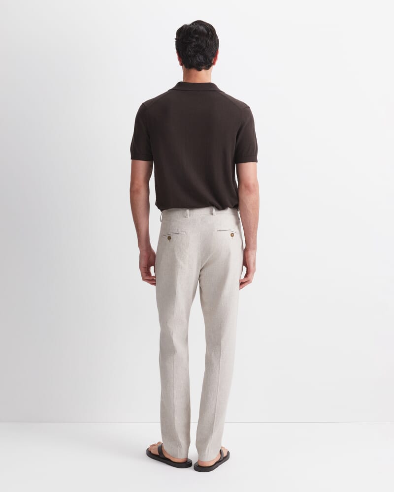 Jeffrey Linen Blend Suit Pant in NATURAL
