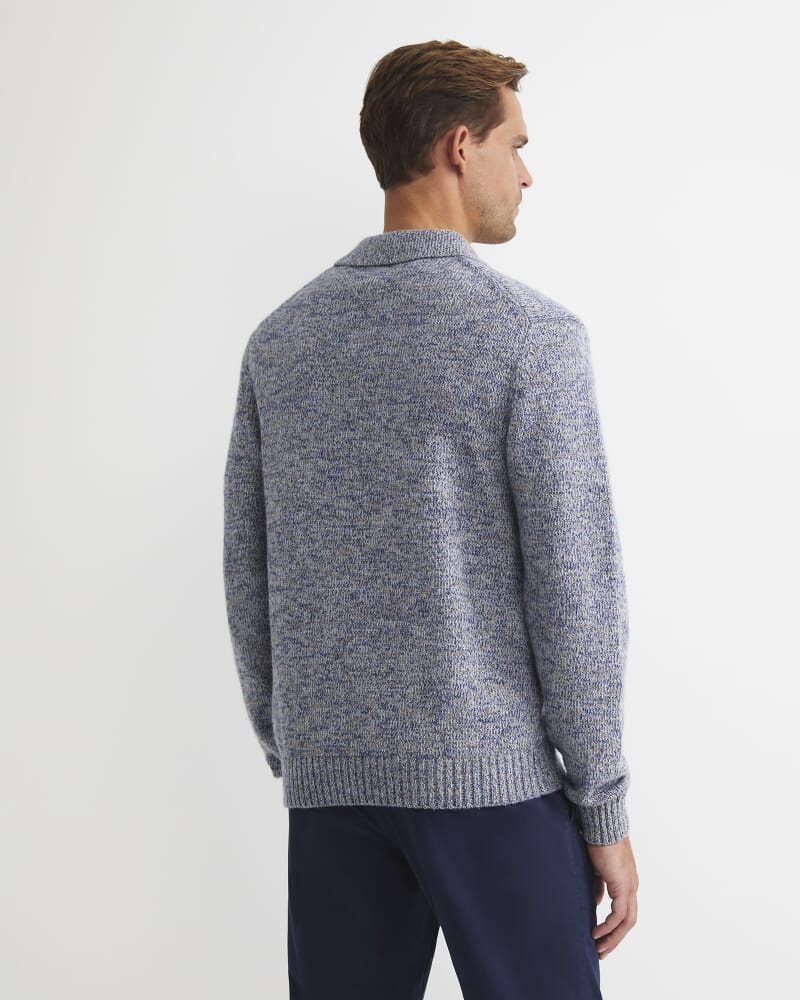 Todd Knit Polo in BLUE MULTI