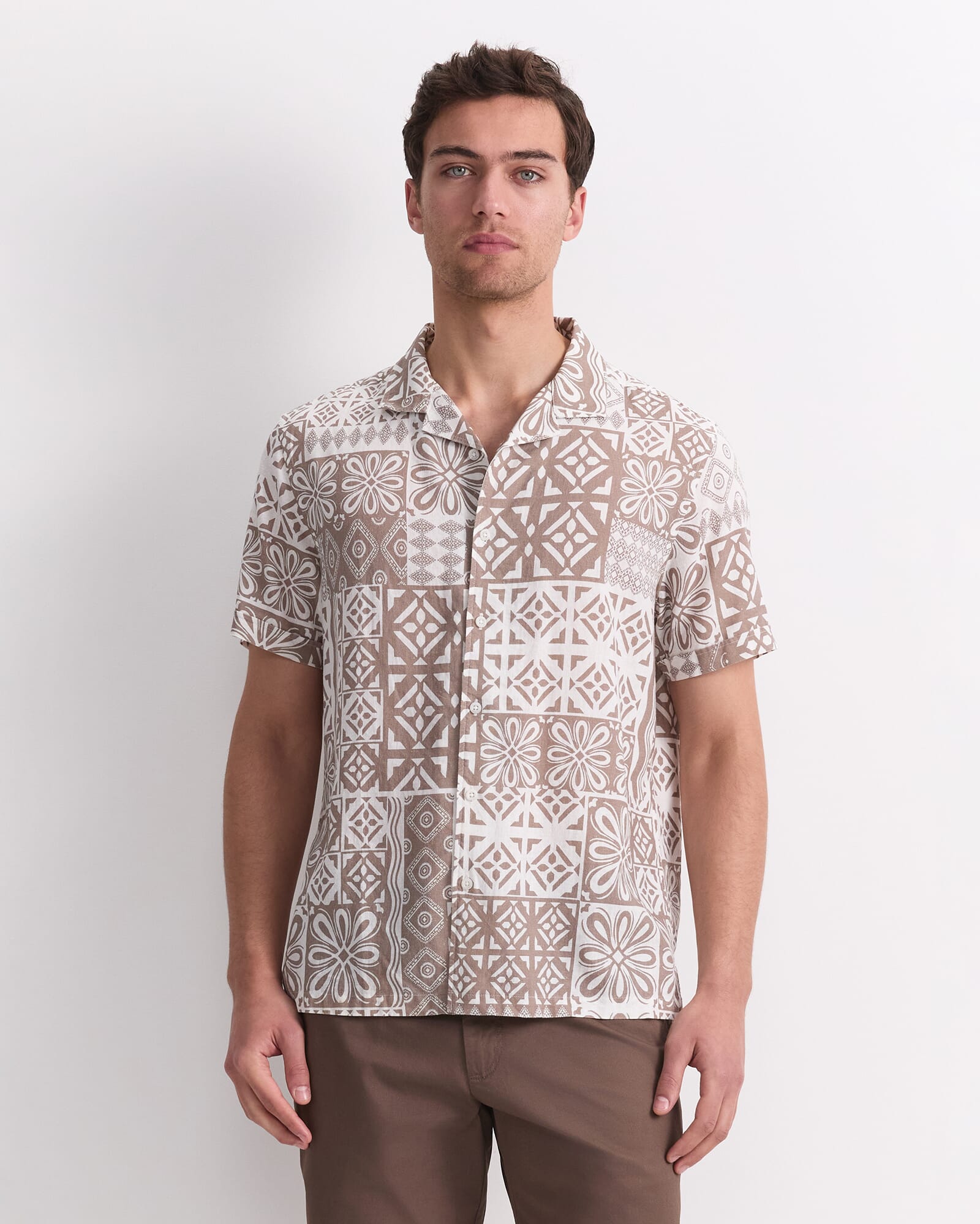 Casper Short Sleeve Print Shirt