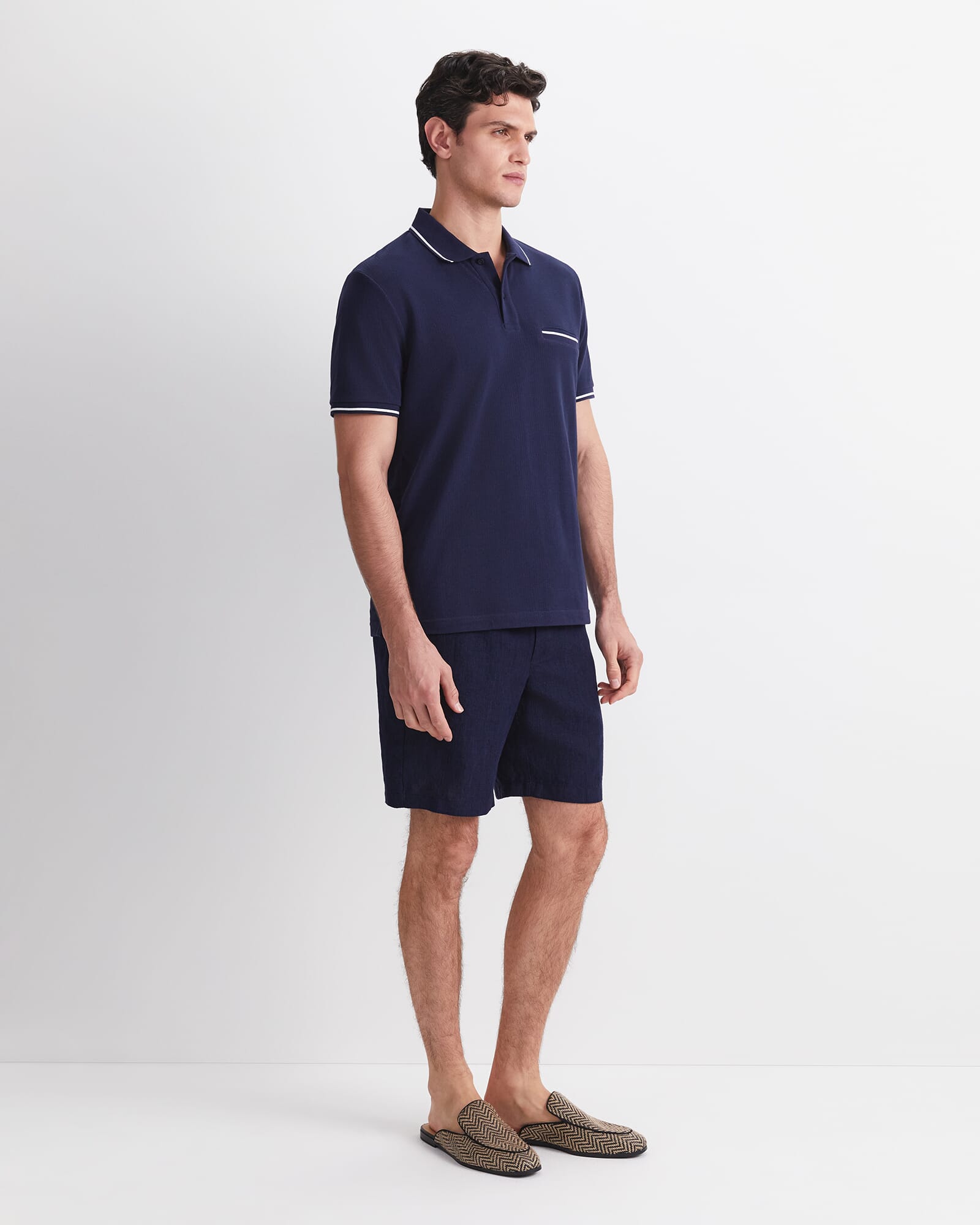 Toby Cotton Texture Polo