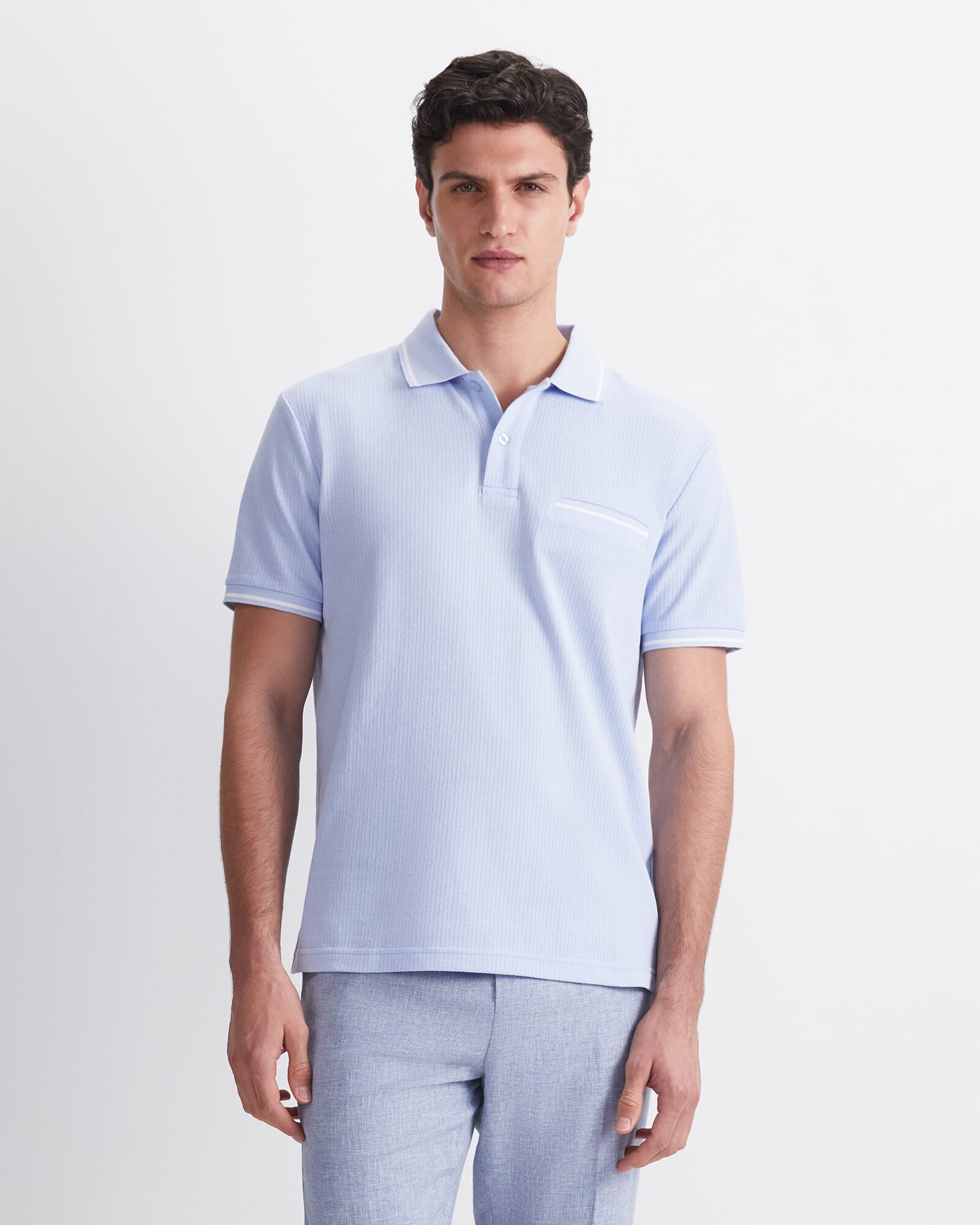 Toby Cotton Texture Polo