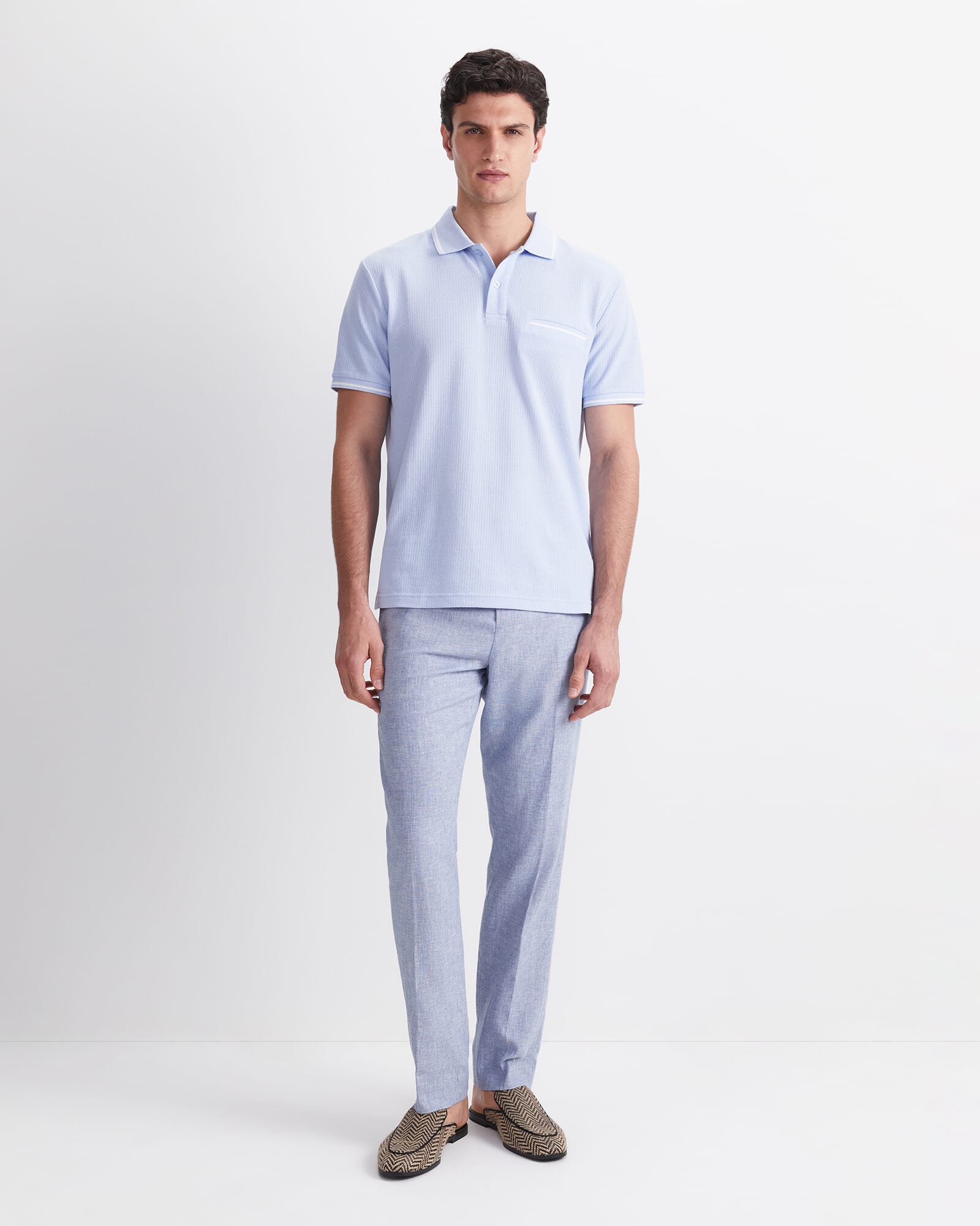 Toby Cotton Texture Polo