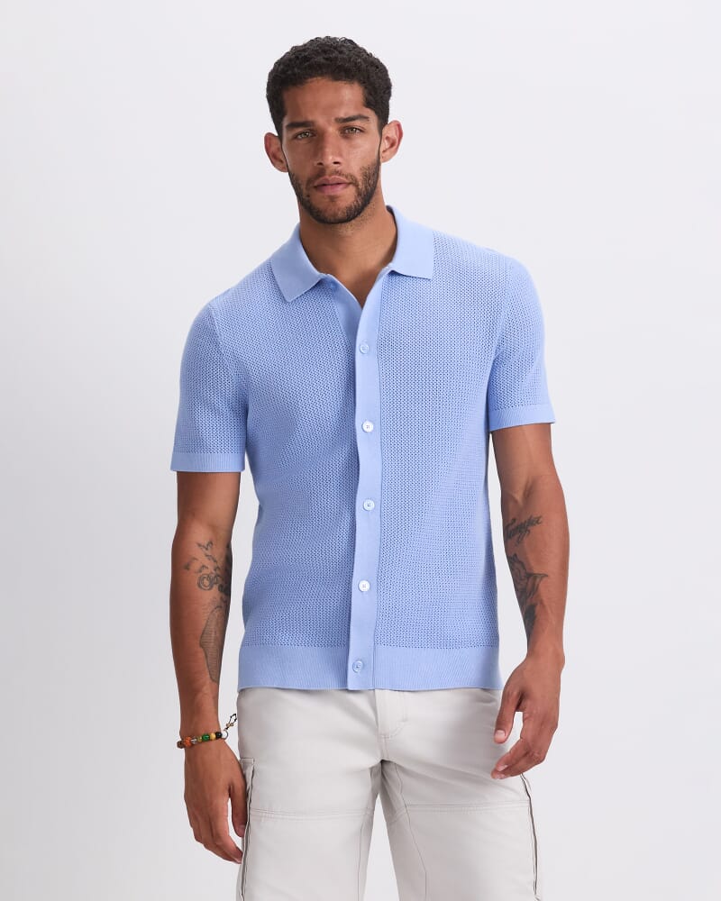 Francis Knit Shirt in SKY
