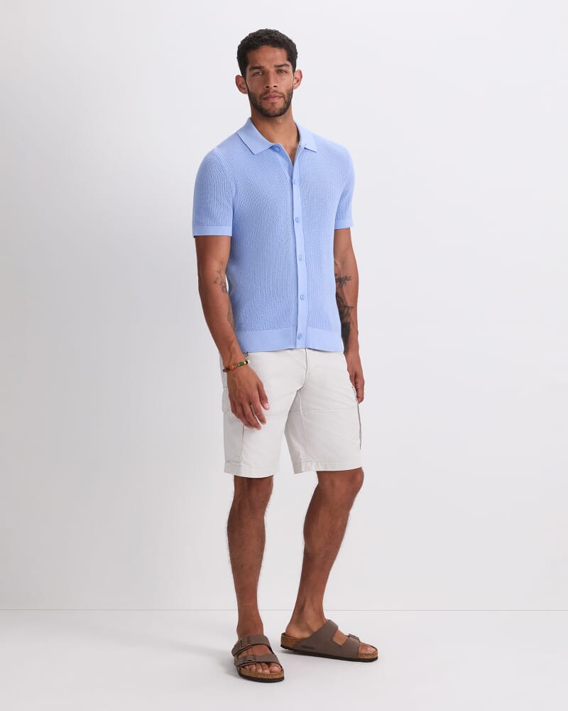 Francis Knit Shirt in SKY