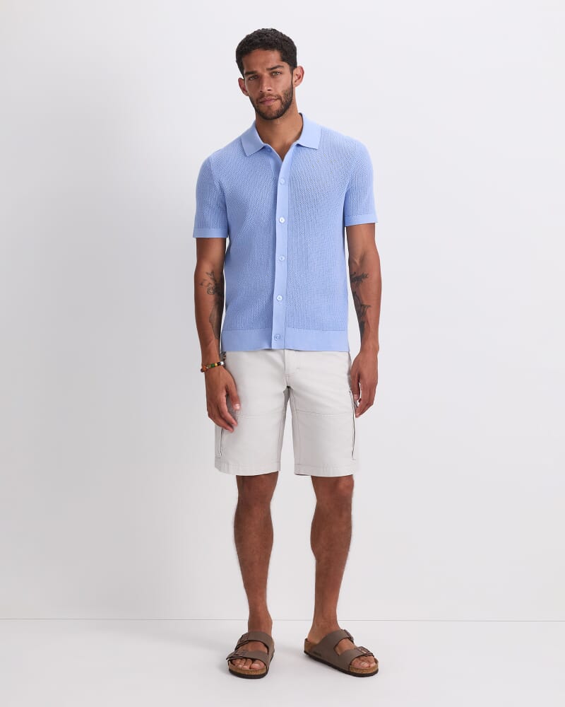 Francis Knit Shirt in SKY