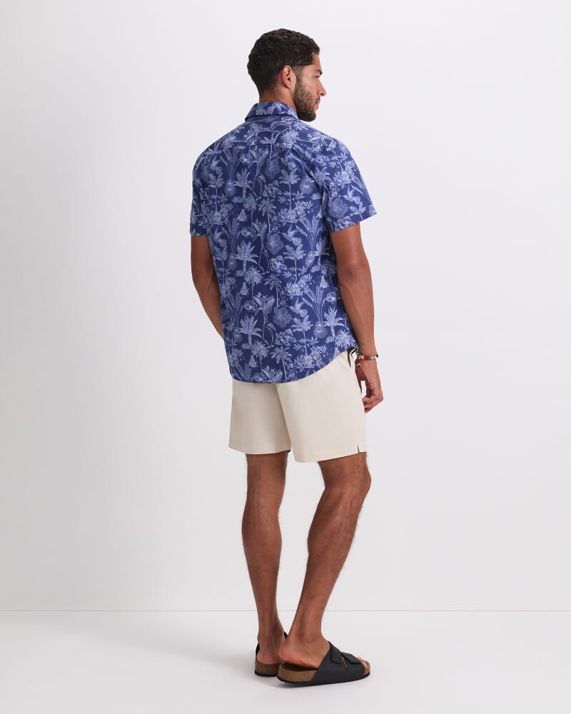 Darwin Short Sleeve Liberty Shirt in NAVY