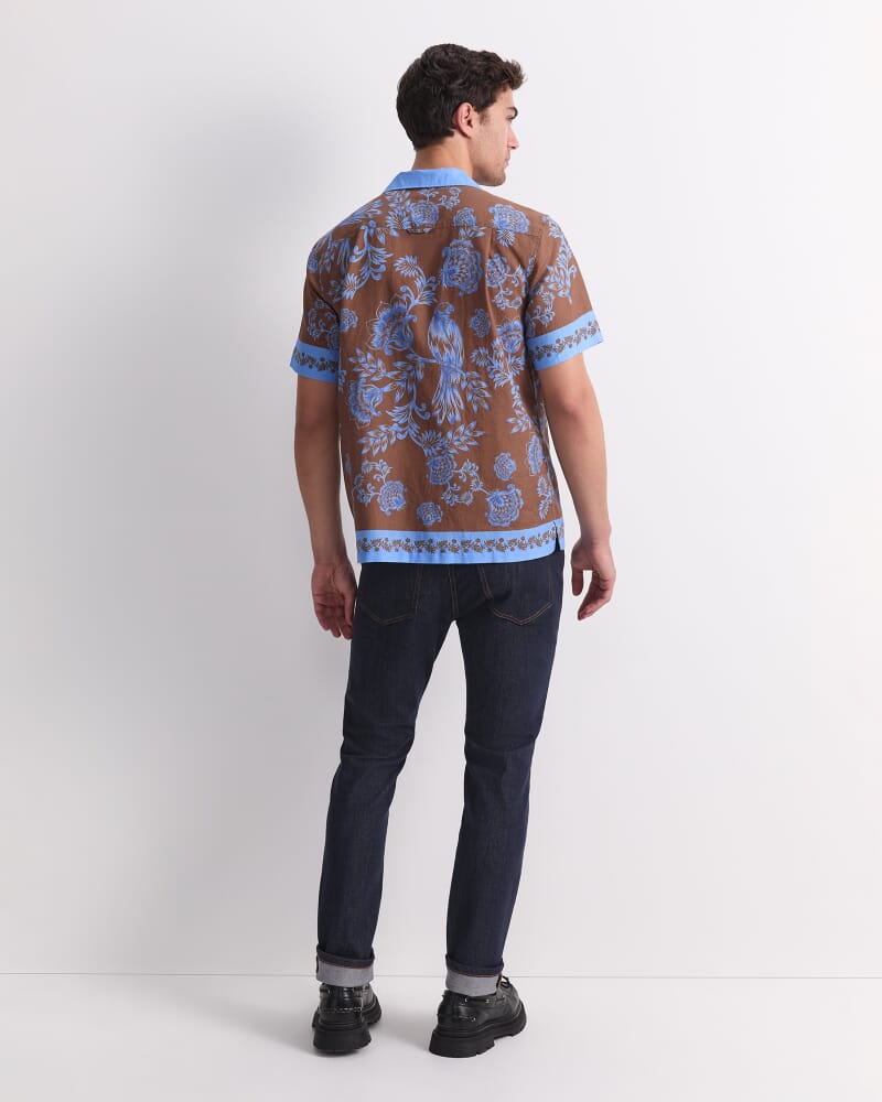 Mulga Short Sleeve Print Shirt in BLUE MULTI