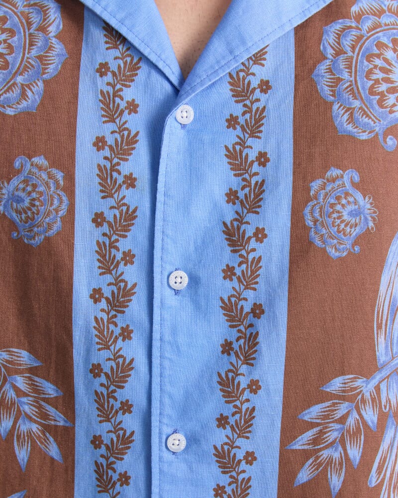 Mulga Short Sleeve Print Shirt in BLUE MULTI