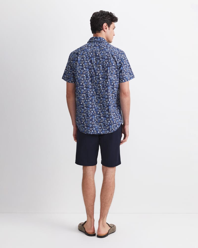 Ace Short Sleeve Liberty Shirt in NAVY