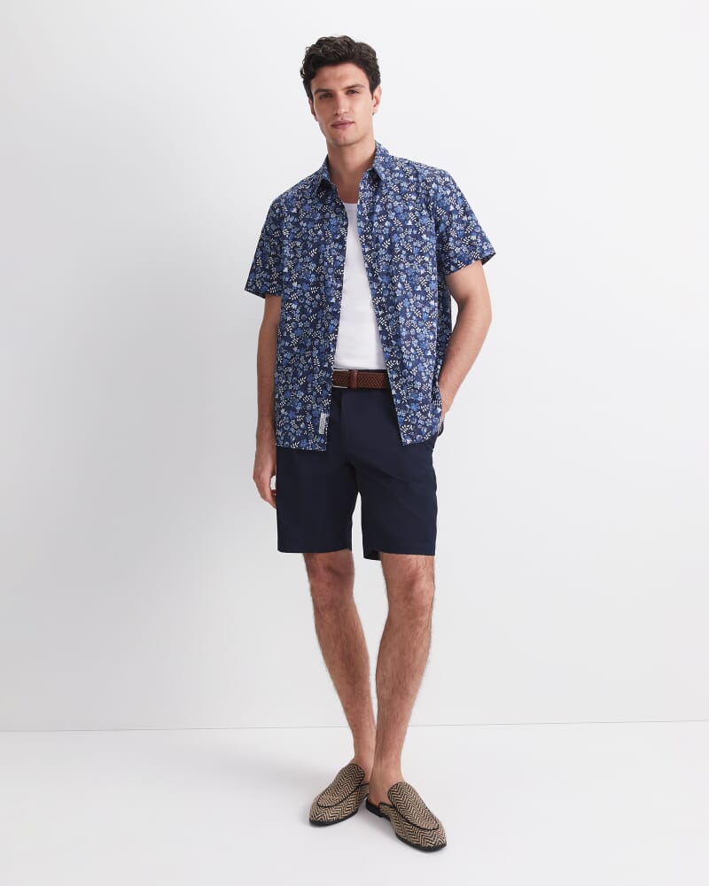 Ace Short Sleeve Liberty Shirt in NAVY