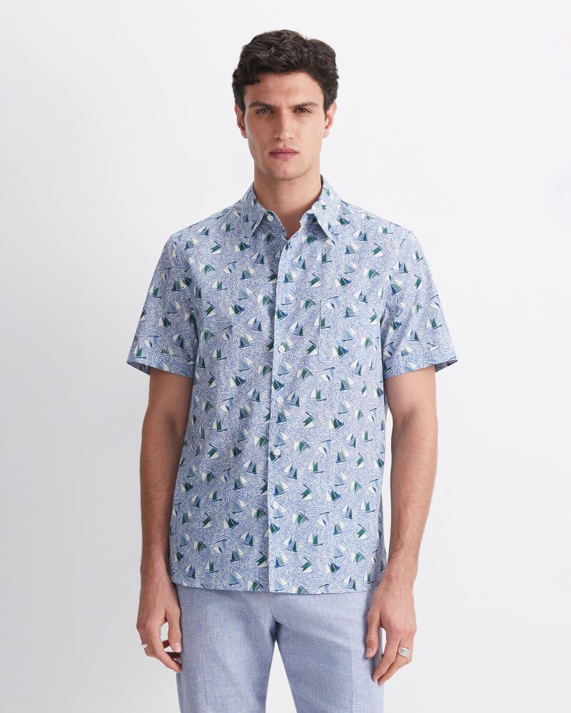 Sail Liberty Print Shirt in BLUE MULTI