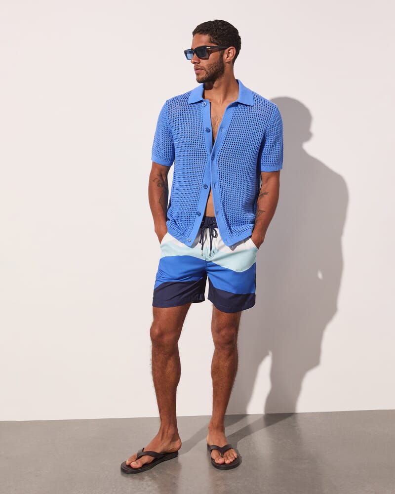 7th Wave Swim Short in BLUE MULTI