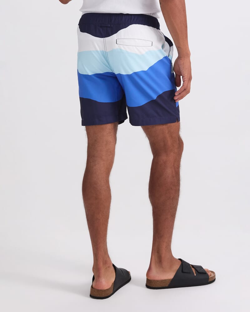 7th Wave Swim Short in BLUE MULTI
