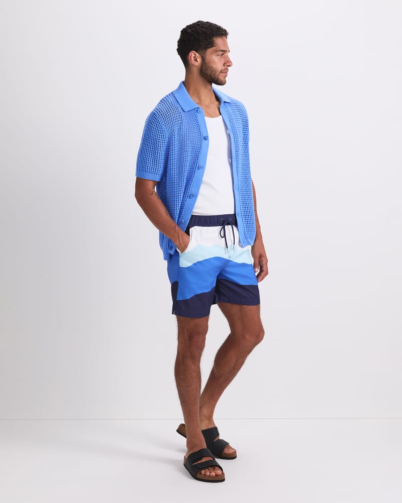 7th Wave Swim Short in BLUE MULTI