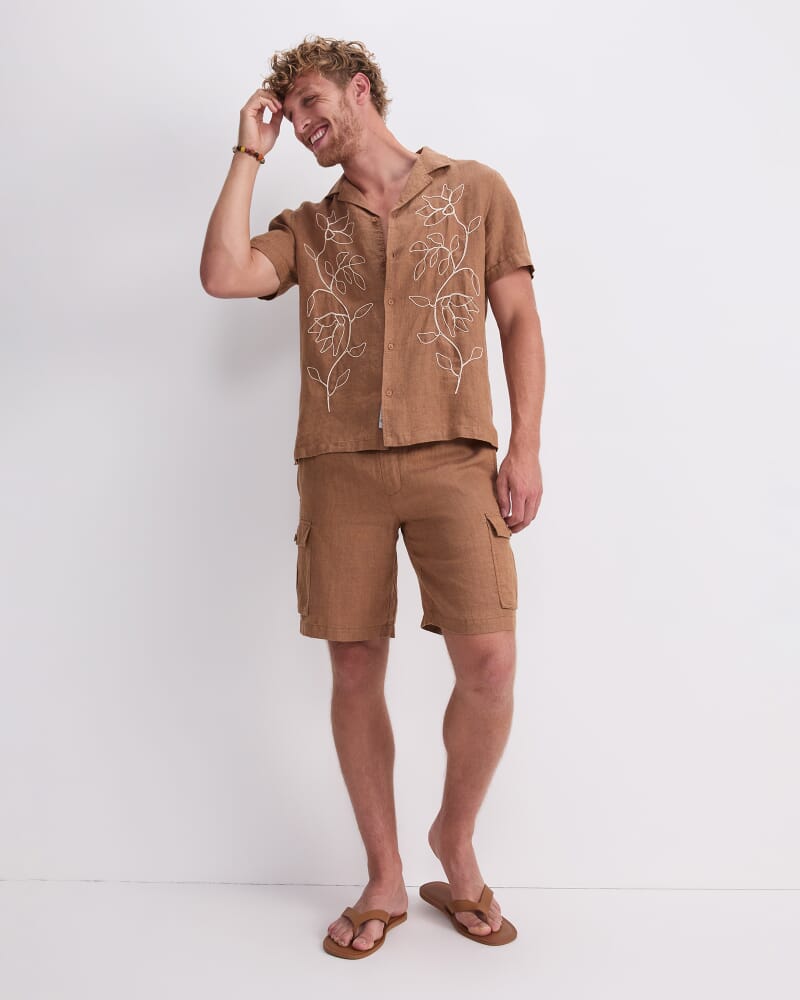 Caffery Cargo Short in CINNAMON