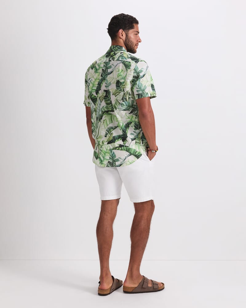 Kane Short Sleeve Print Shirt in GREEN MULTI