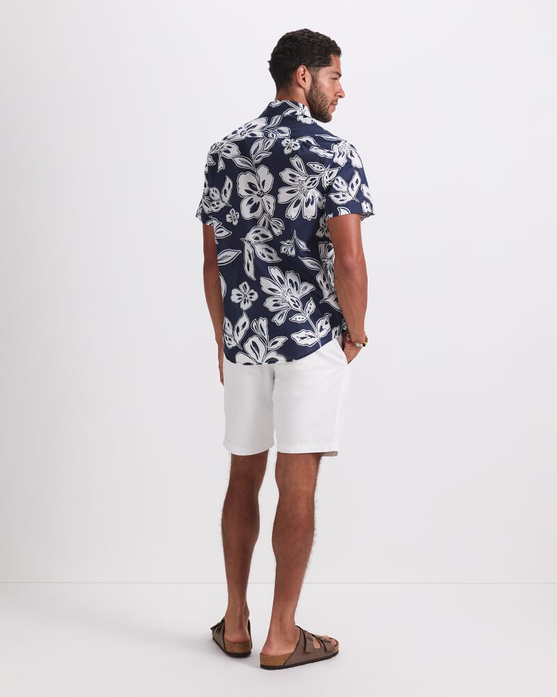 Rhett Short Sleeve Print Shirt in MIDNIGHT