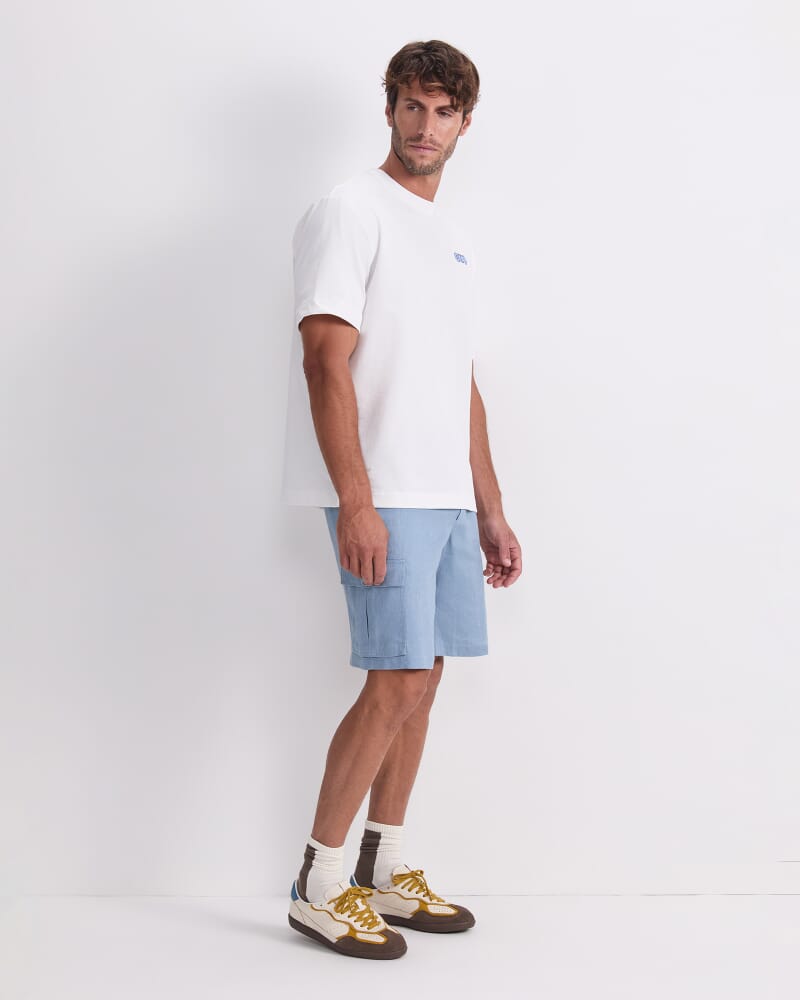 Fawkner Club Graphic Tee in WHITE MULTI