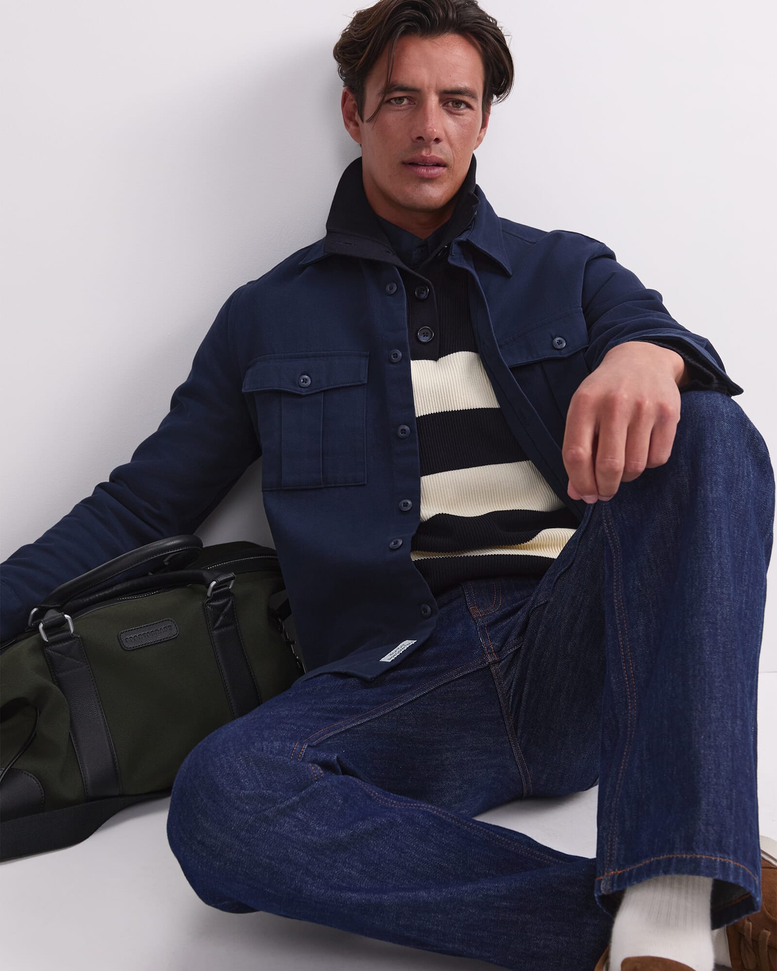 Long Sleeve Double Pocket Overshirt