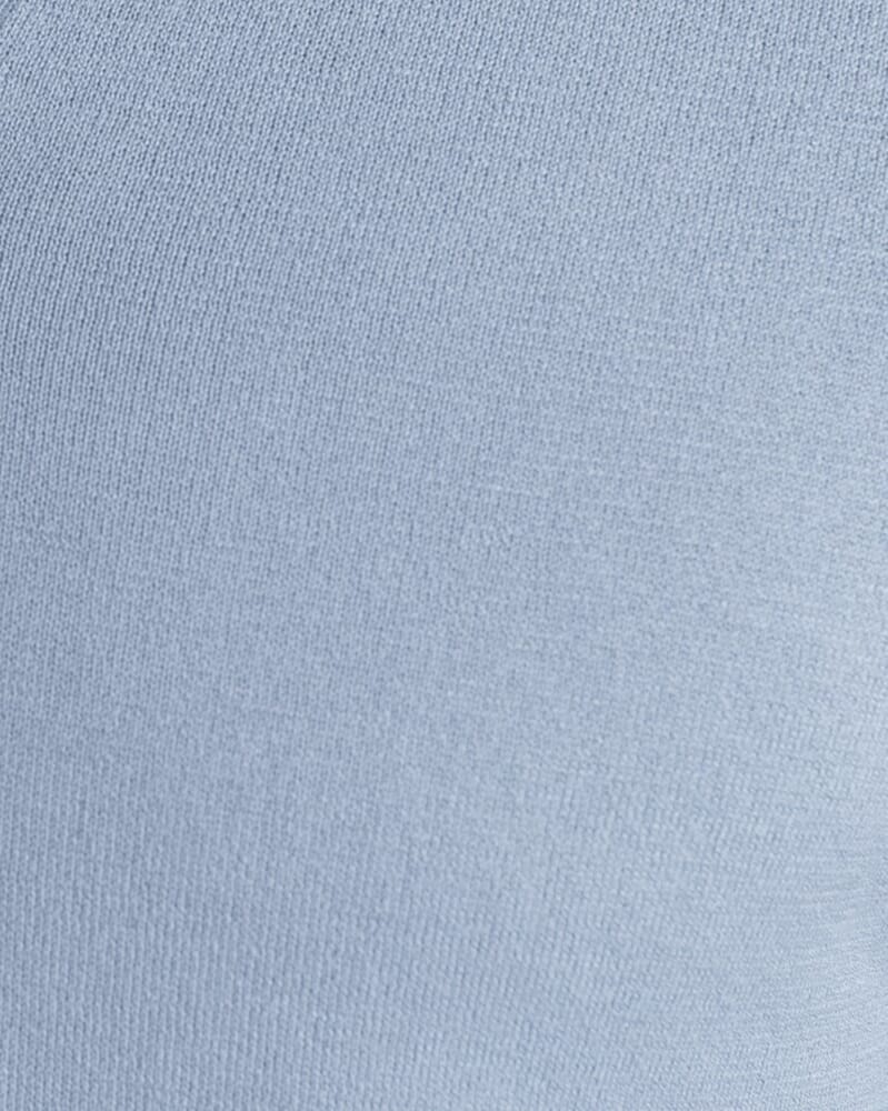 Brookes Short Sleeve Knit Polo in STEEL BLUE