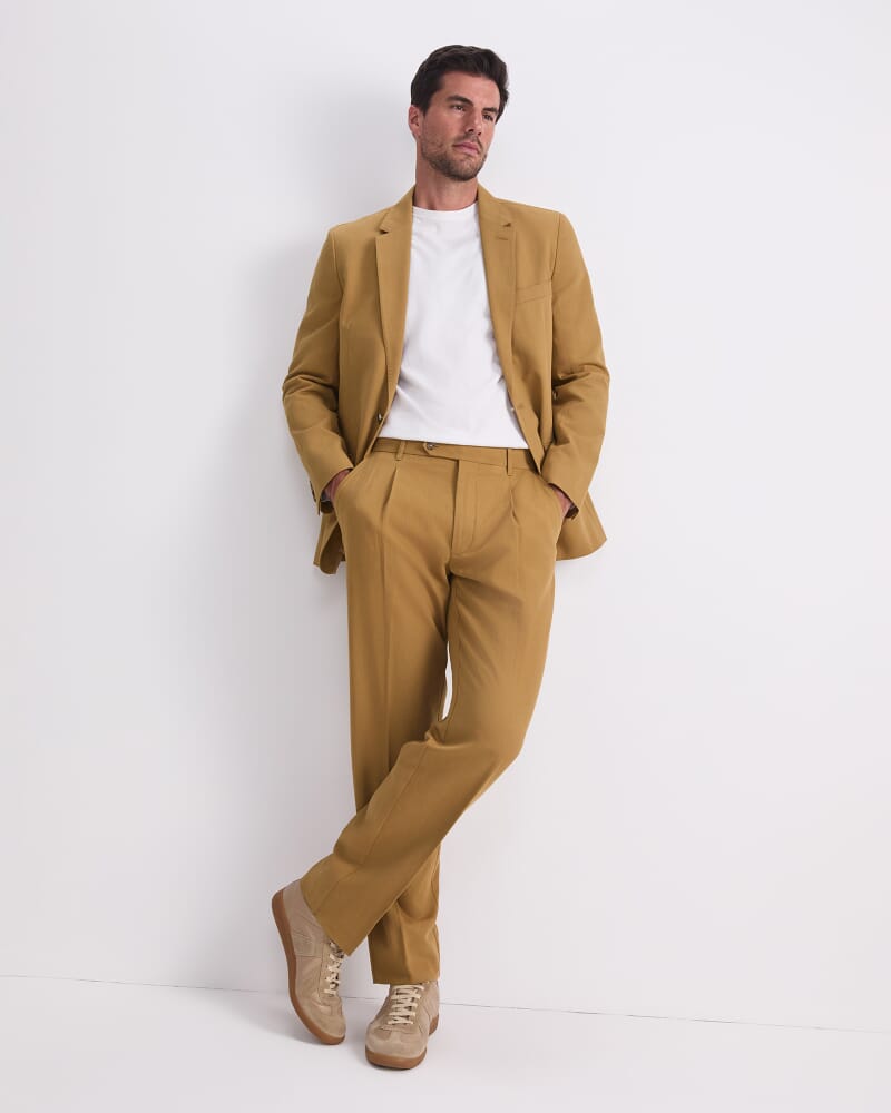 Alain Single Breasted Jacket in CAMEL