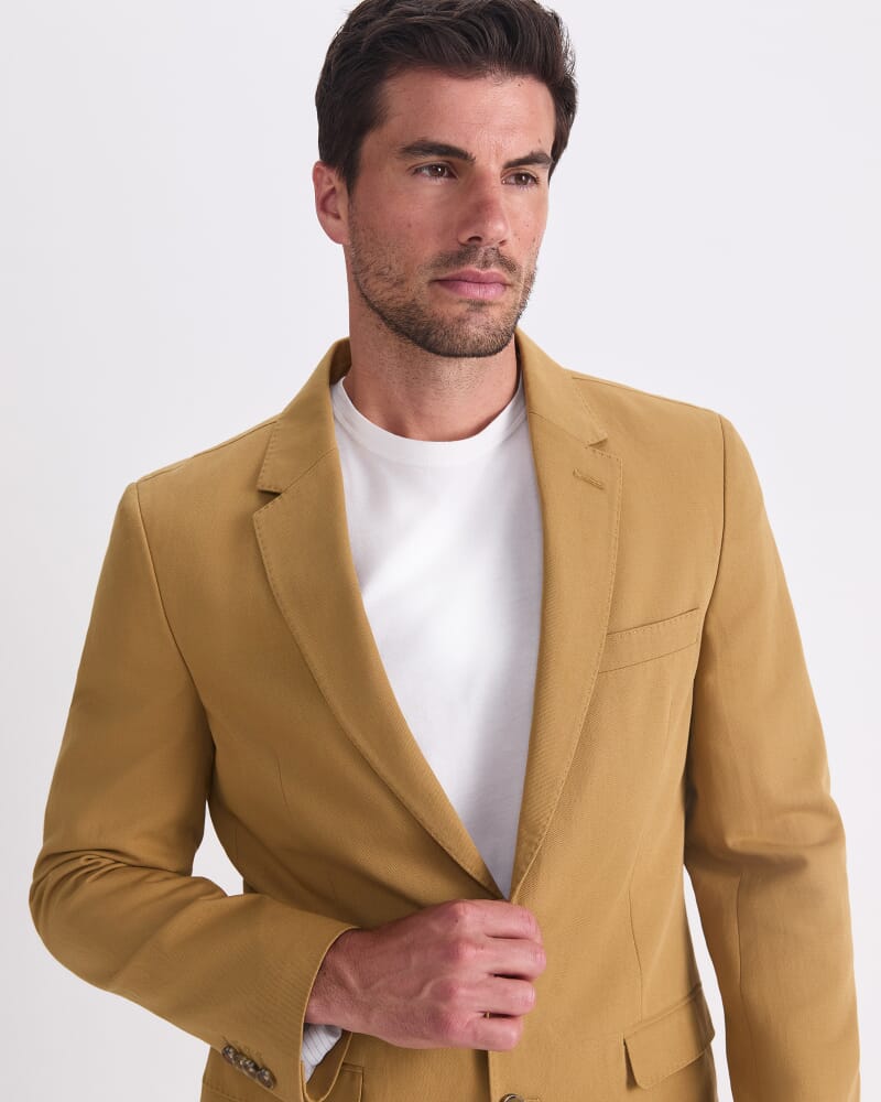 Alain Single Breasted Jacket in CAMEL