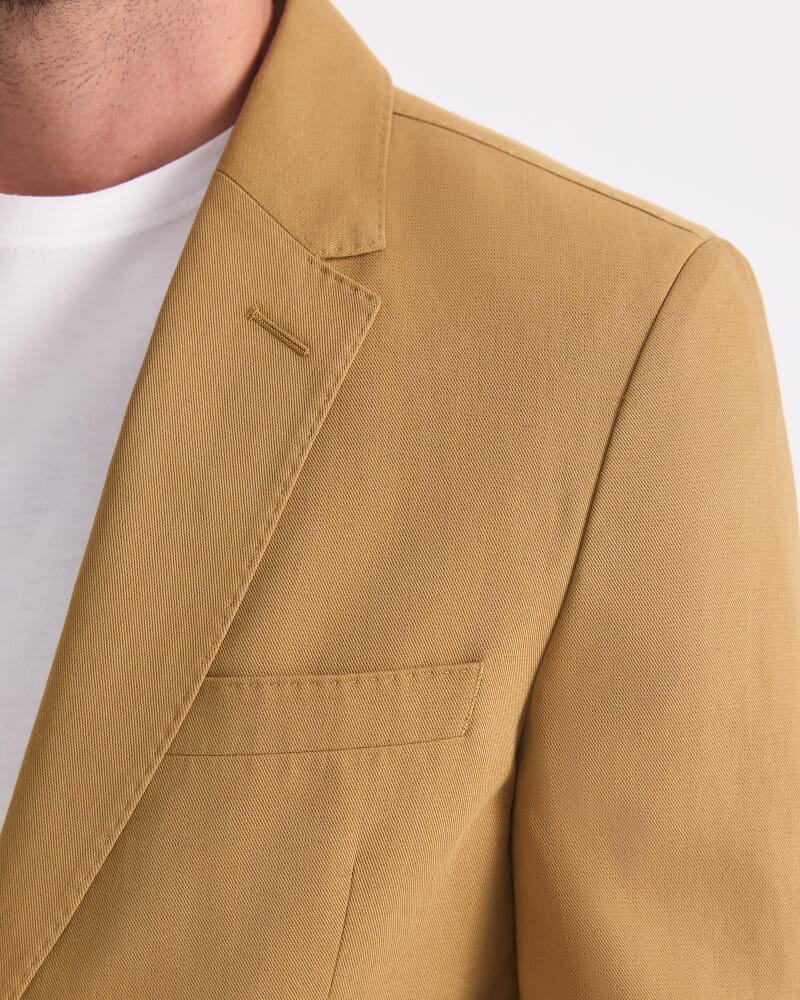 Alain Single Breasted Jacket in CAMEL