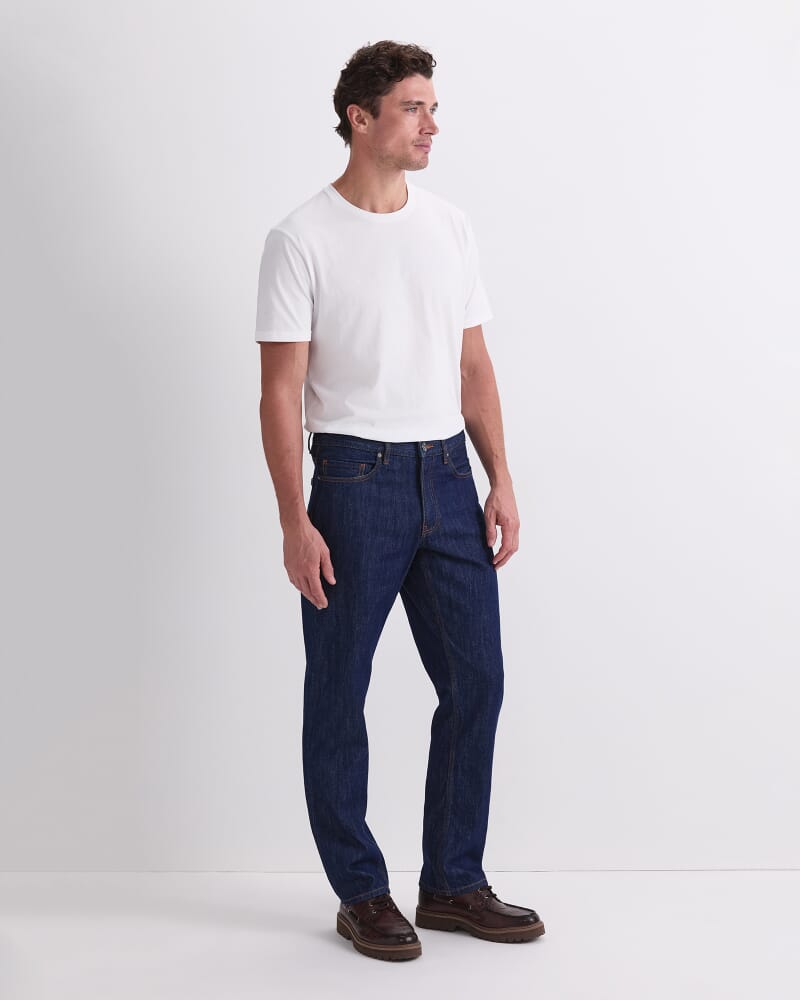 Anderson Straight Leg Jean in RAW INDIGO