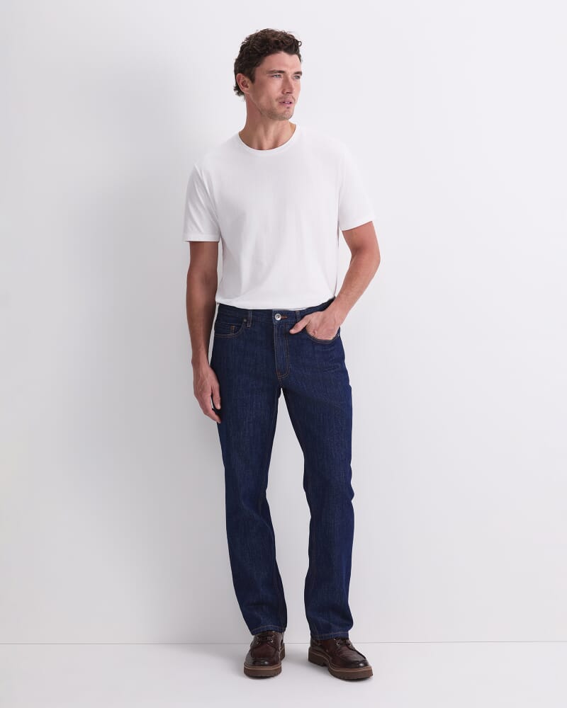 Anderson Straight Leg Jean in RAW INDIGO