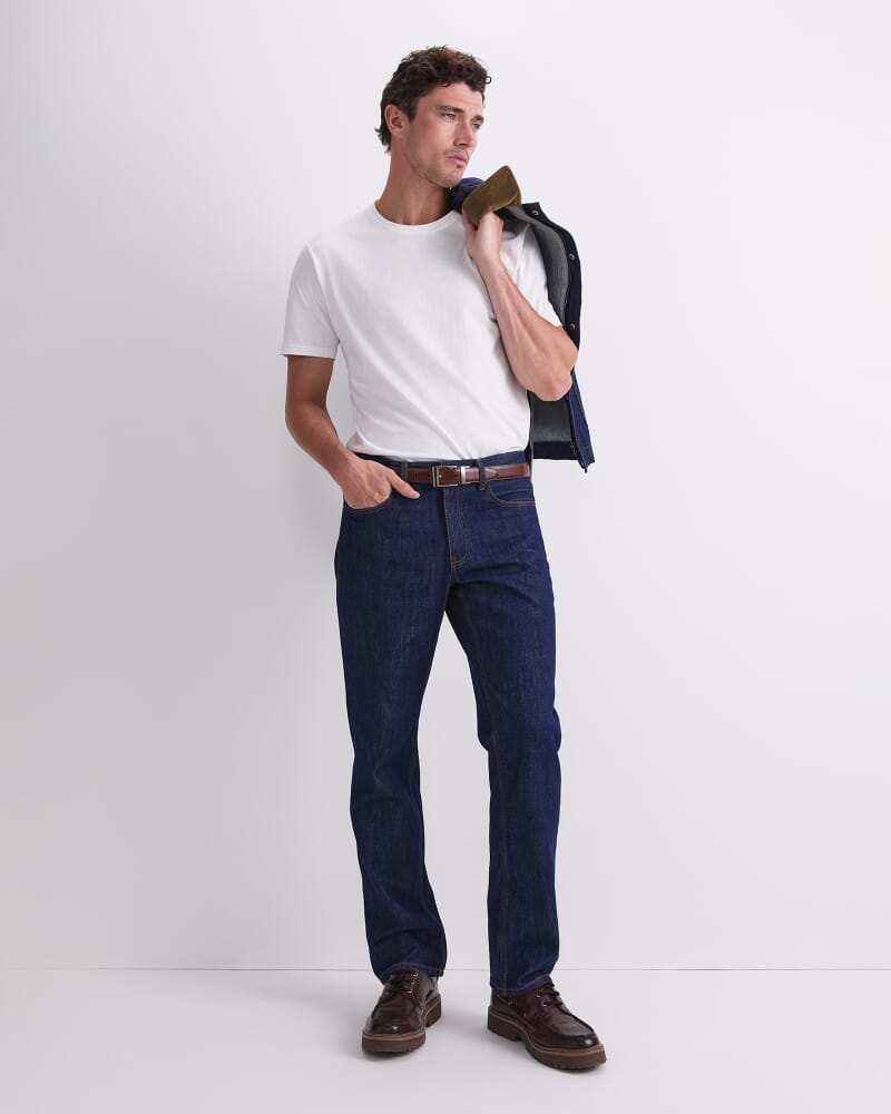 Anderson Straight Leg Jean in RAW INDIGO