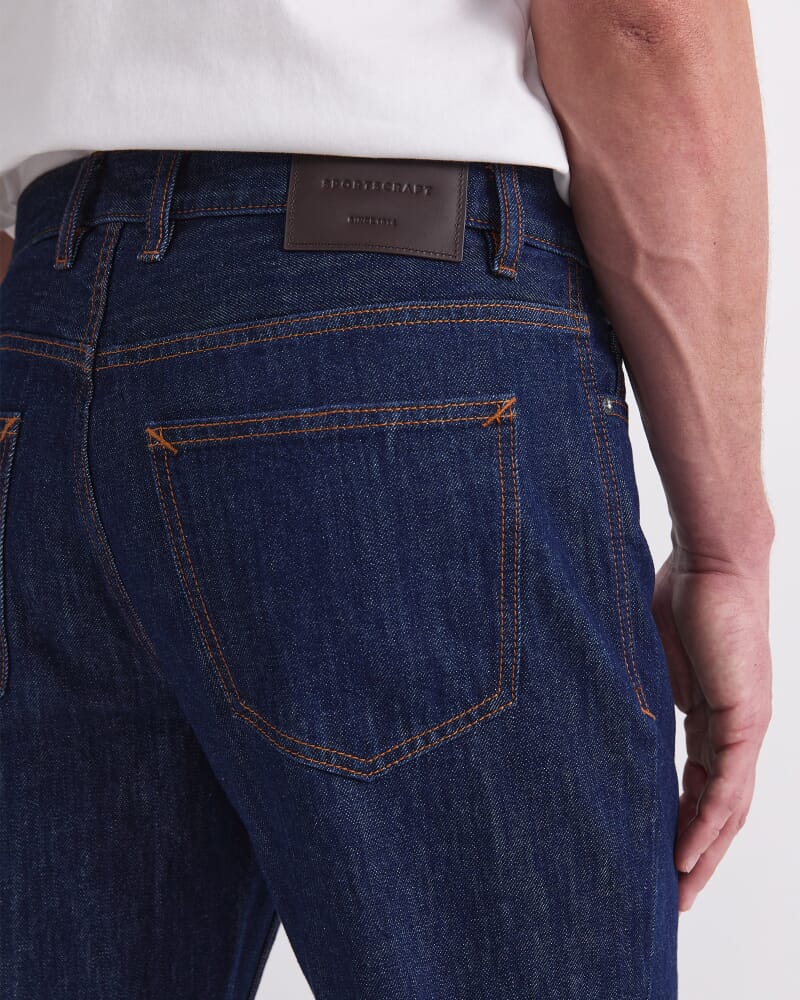 Anderson Straight Leg Jean in RAW INDIGO