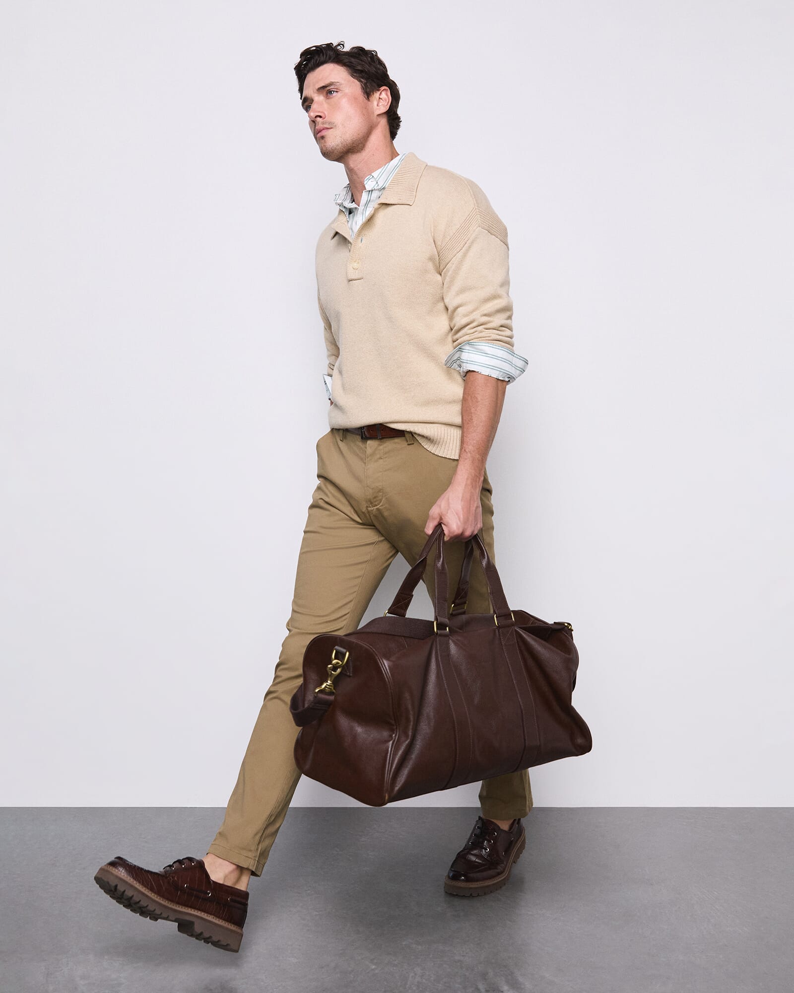 Long Sleeve Knit Polo