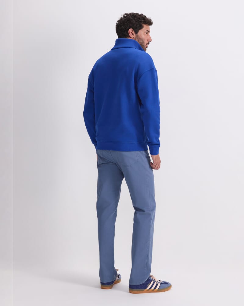 Quarter Zip Sweatshirt in COBALT