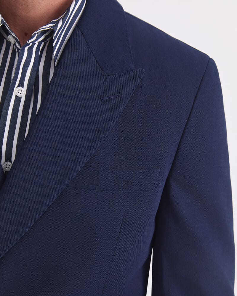 Alain Double Breasted Jacket in NAVY