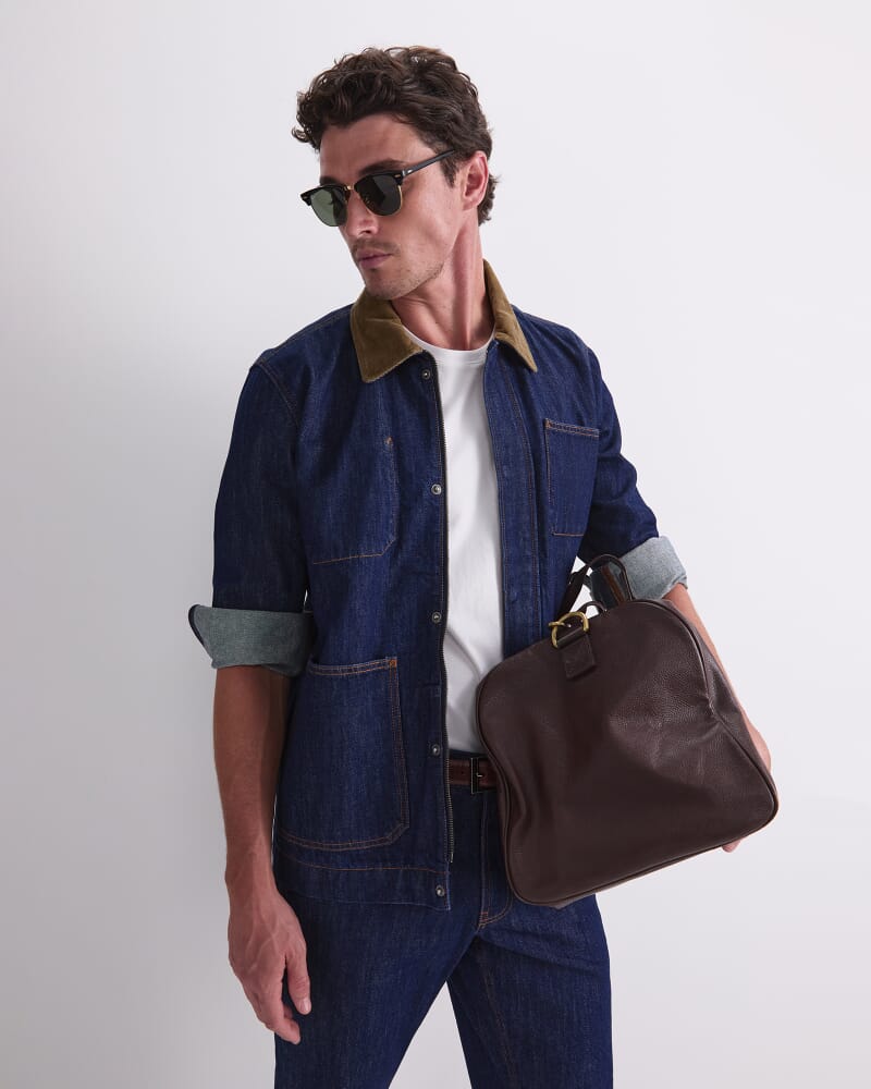 Denim Chore Jacket in RAW INDIGO