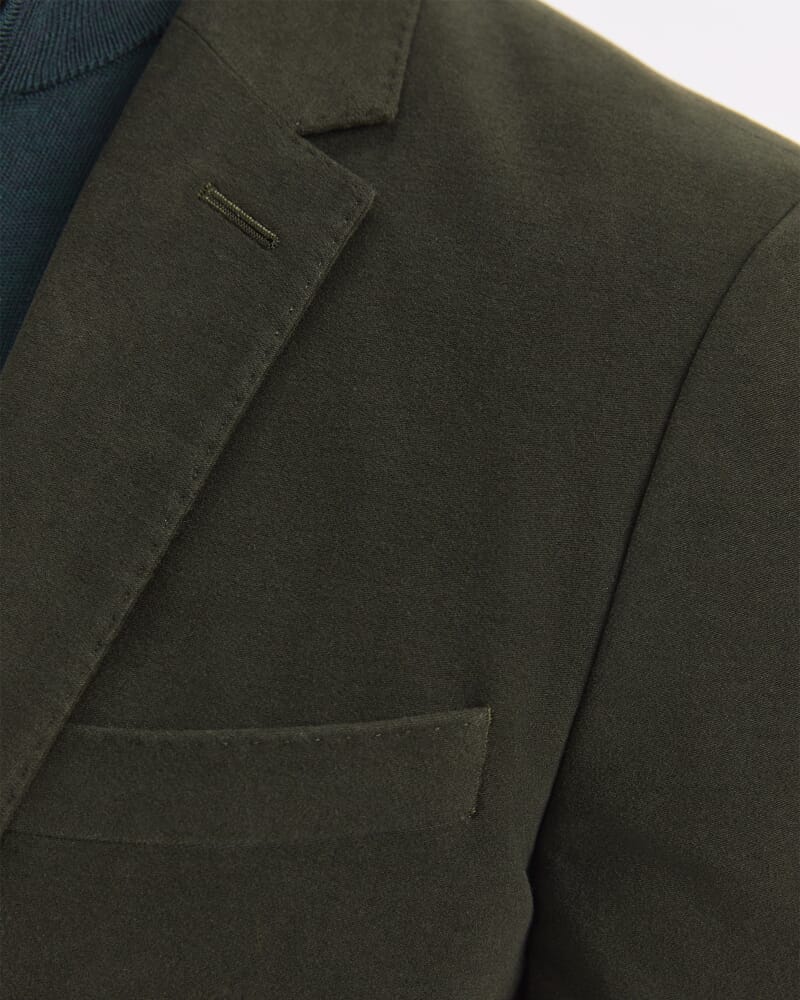 Italian Moleskin Blazer in FOREST