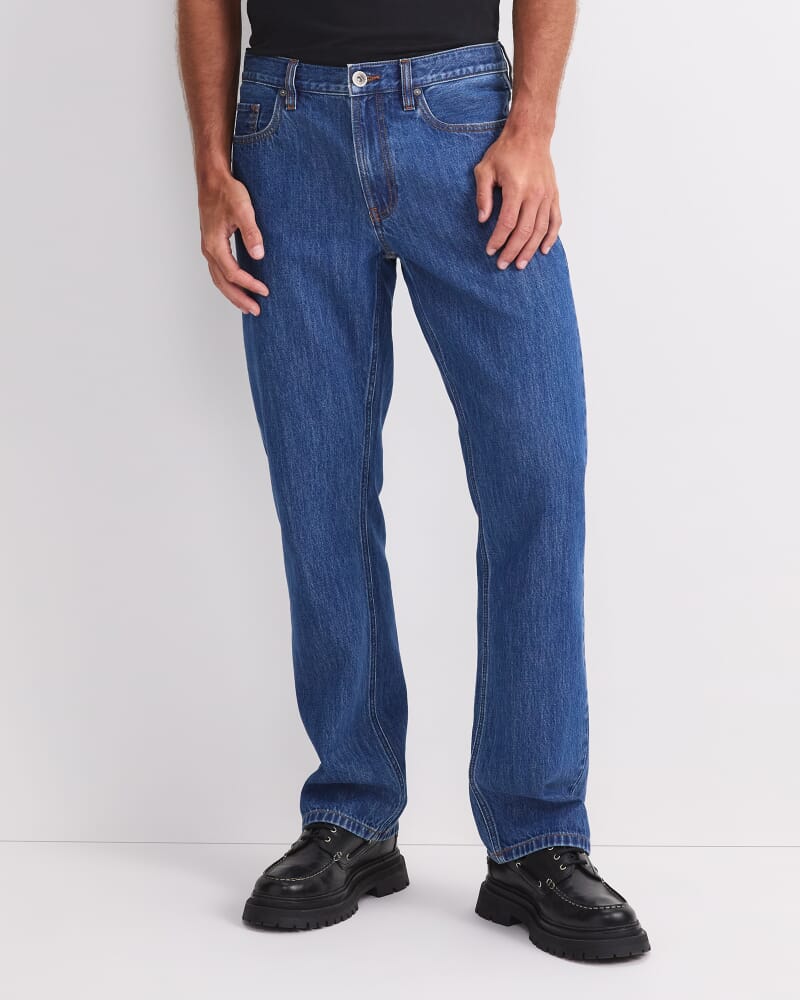 Anderson Straight Jean in MID BLUE