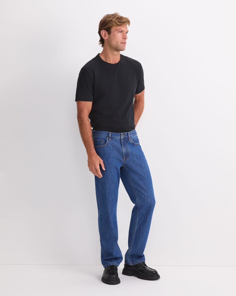 Anderson Straight Jean in MID BLUE