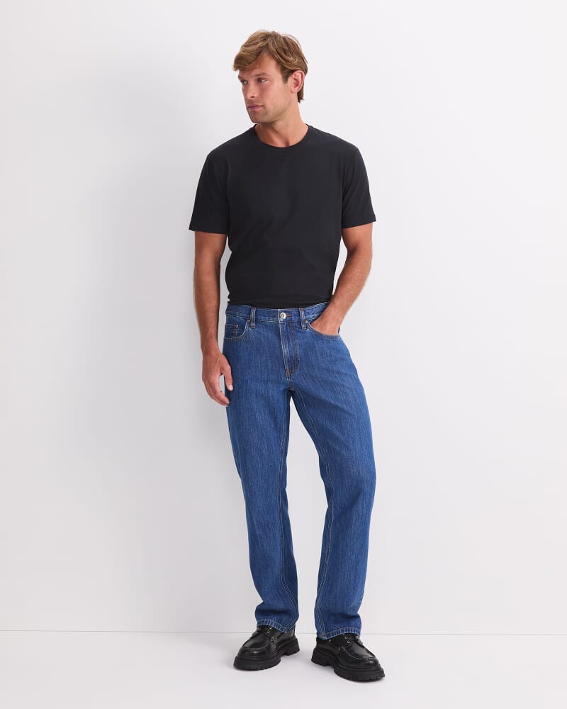 Anderson Straight Jean in MID BLUE