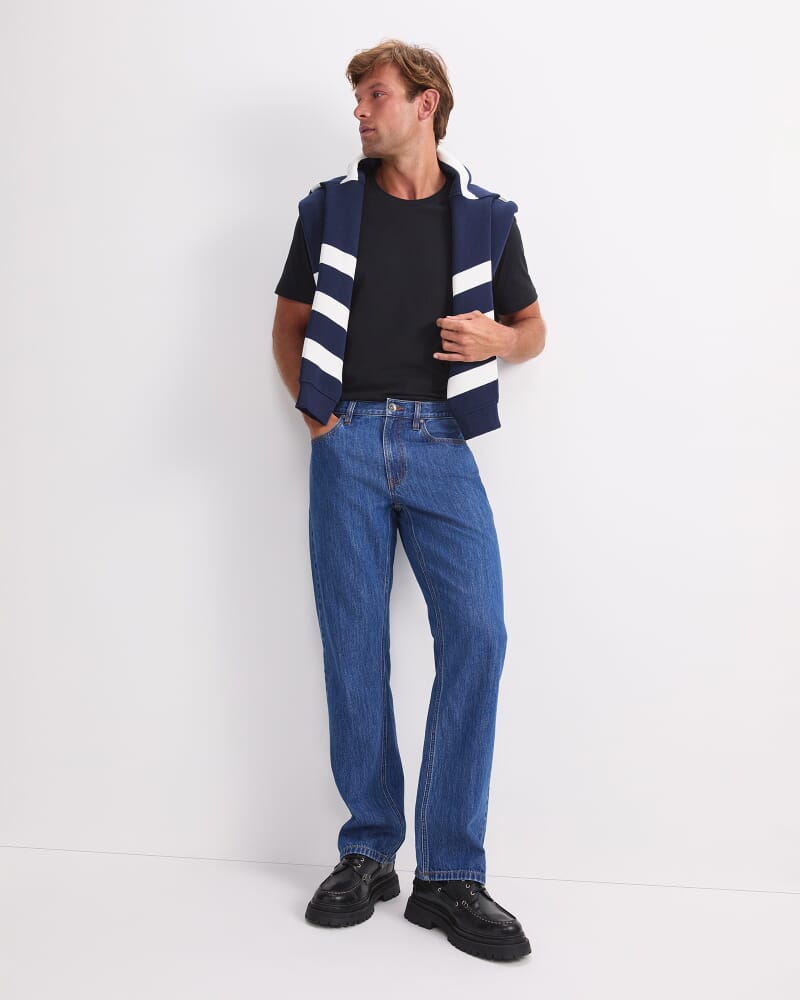 Anderson Straight Jean in MID BLUE