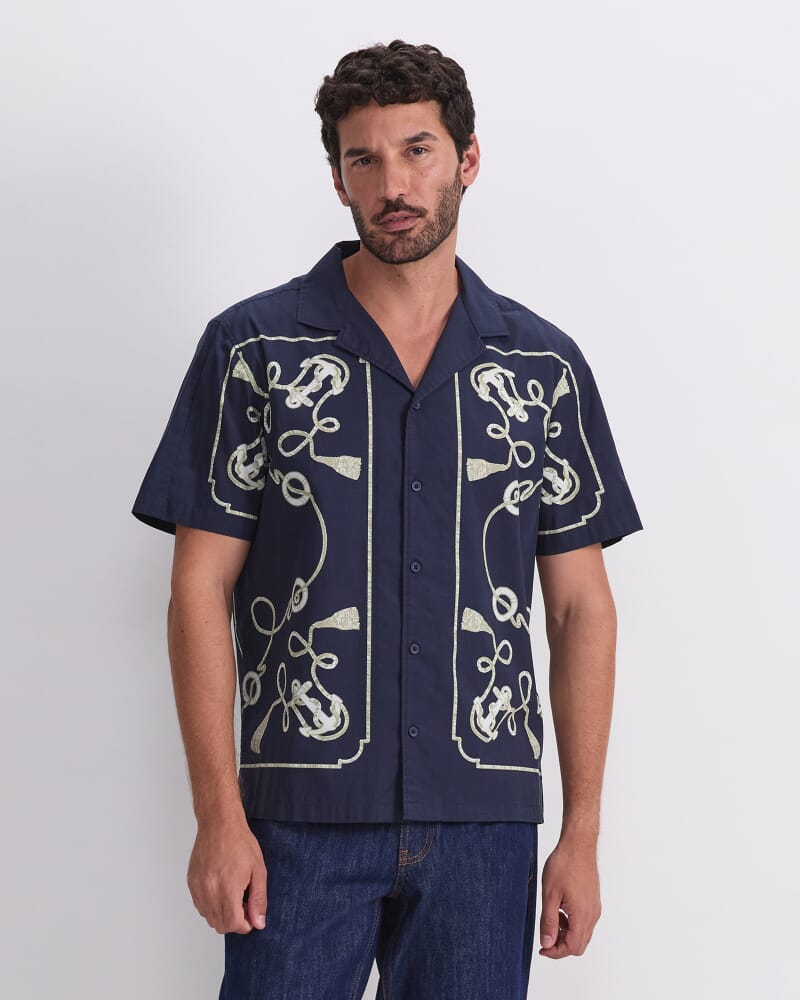 Sardinia Resort Shirt in NAVY