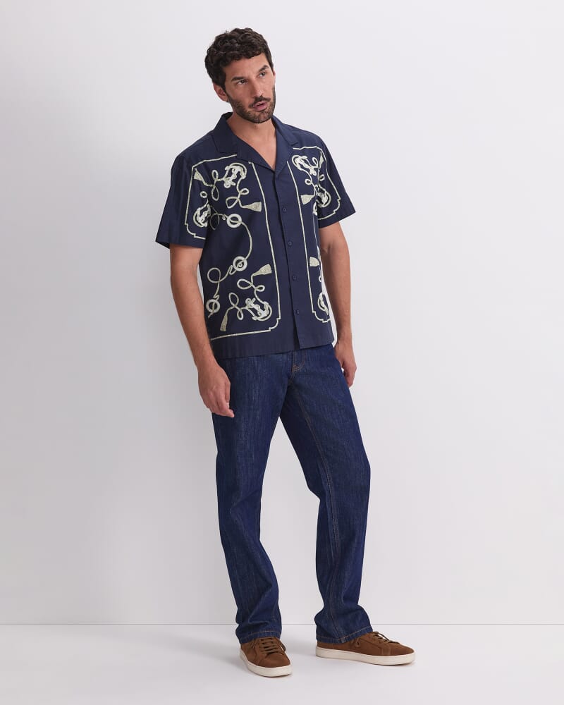 Sardinia Resort Shirt in NAVY