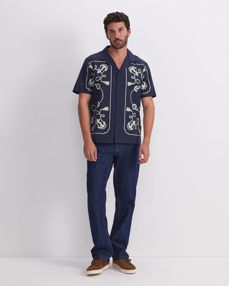 Sardinia Resort Shirt in NAVY