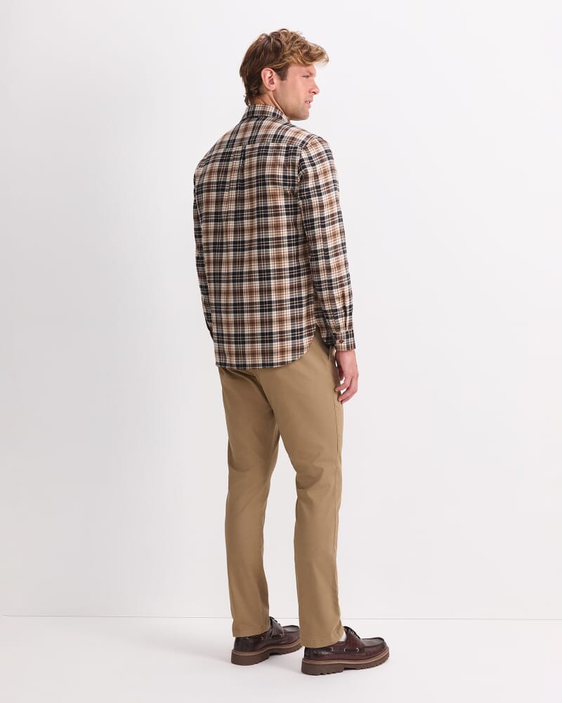 Xavier Flannel Shirt in BROWN MULTI