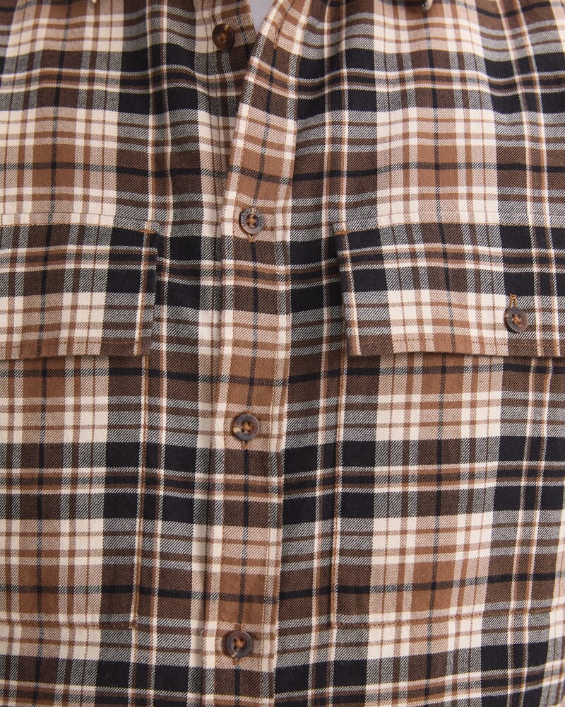 Xavier Flannel Shirt in BROWN MULTI
