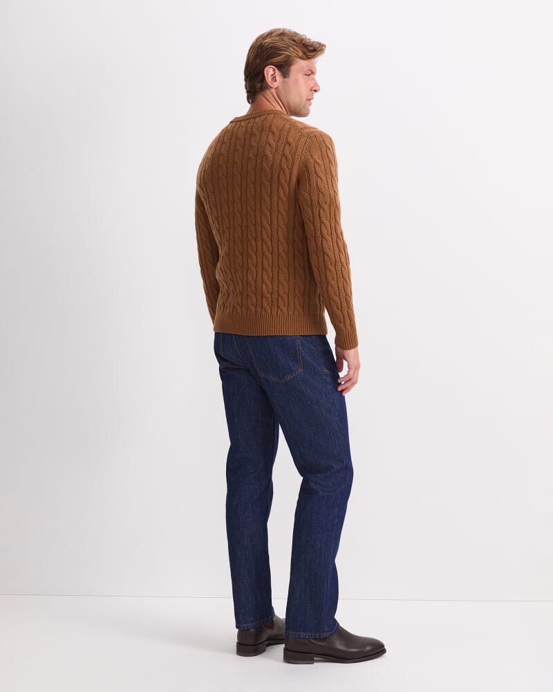 Cable Knit Sweater in CAMEL