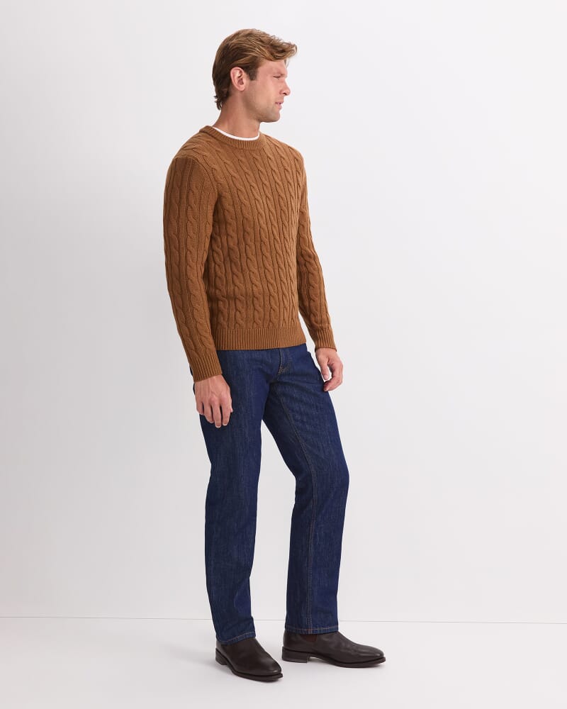 Cable Knit Sweater in CAMEL