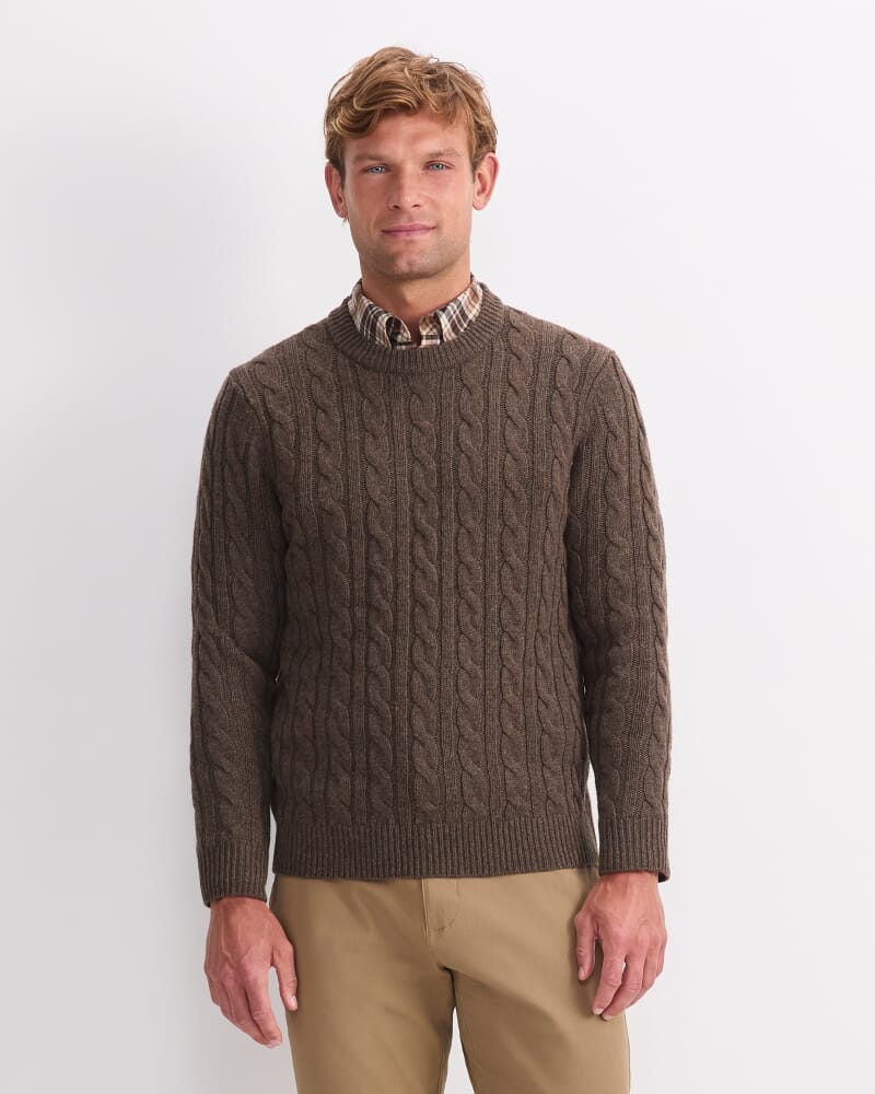Cable Knit Sweater in MOCHA