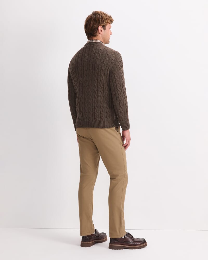 Cable Knit Sweater in MOCHA