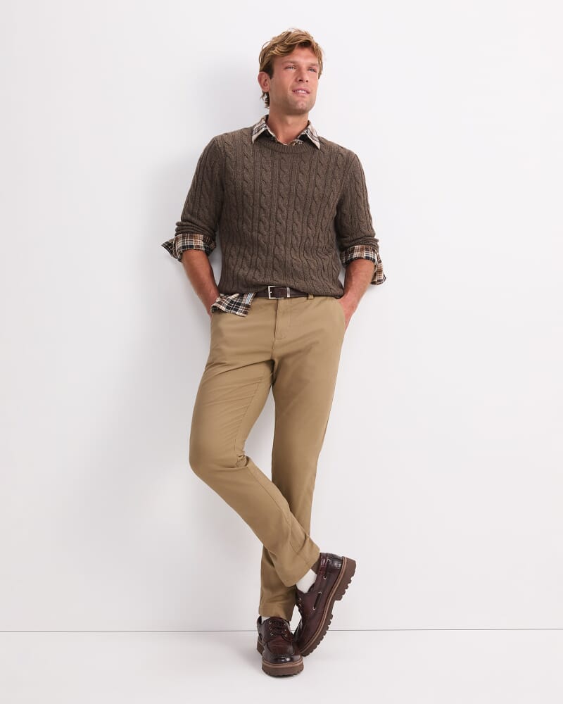 Cable Knit Sweater in MOCHA